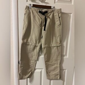 The North Face Men's Tan Convertible Hiking Pants 36”x30”